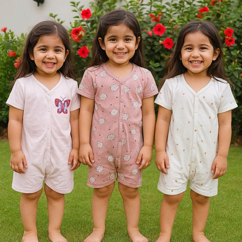 TBS_BRL - Pack of 3 - Short Leg Rompers - Wonder