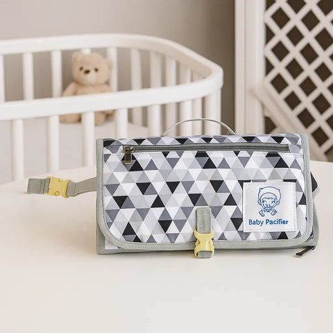 Diaper Clutch - Black Triangles