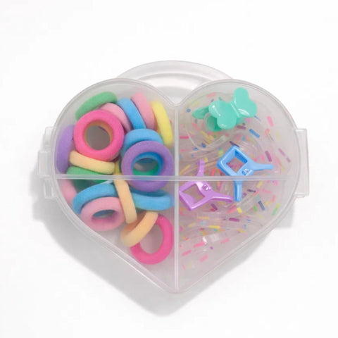 Heart Shaped - Girl's Accessory Set - Ponies Catchers Bands