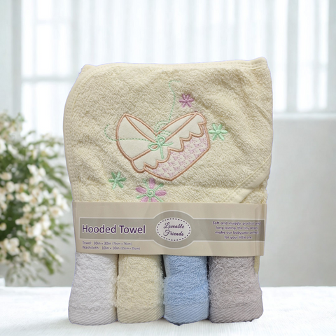 5 Pieces - Loveable Friends - Bath Towel Gift Set