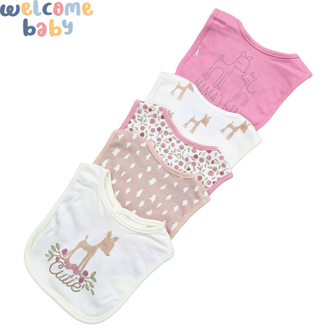 Aifeier - Pack of 5 Bibs - Girls - Theme 5