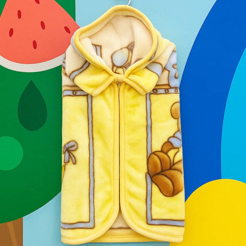 Junio Kids Single Ply - Zip Blanket - Yellow - Single Bear - 25
