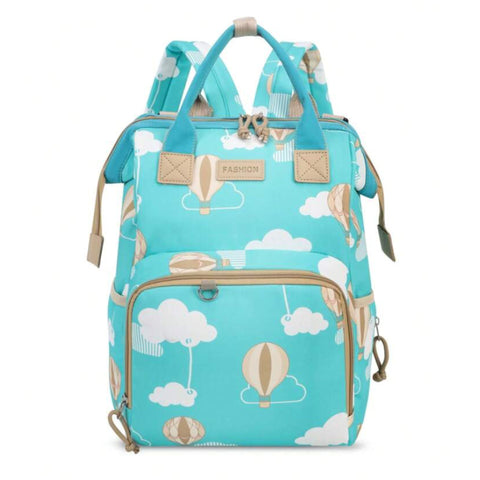 Fashion - Waterproof Diaper Backpack - Clouds & Balloons