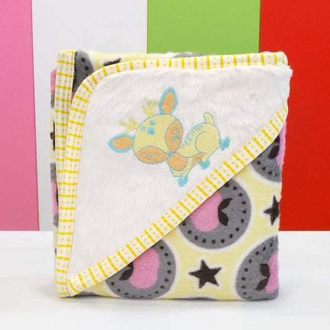 Fleece - Wrapping Sheet - Star & Fruit - Yellow - 25