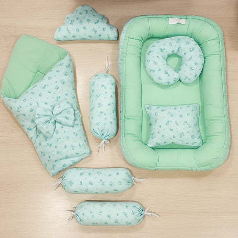 Velvet - 7 Pieces - Snuggle Bed - Green - Candy - 25