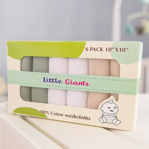Little Giants Pack of 6 Face Towels