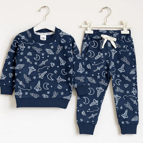 Z Kids - 2 Pieces - Suit Set - Navy - Space