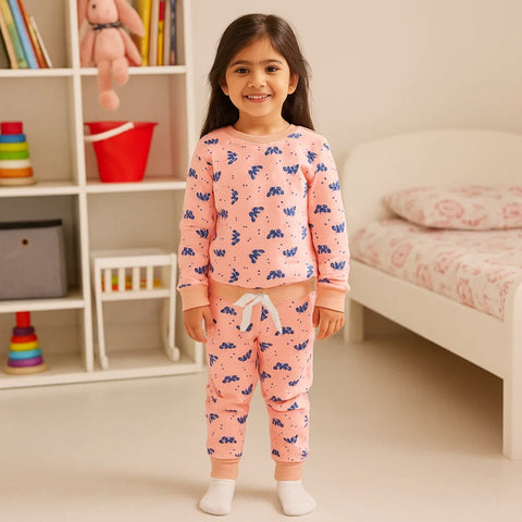 Z Kids - 2 Pieces - Suit Set - Peach - Butterfly - 25