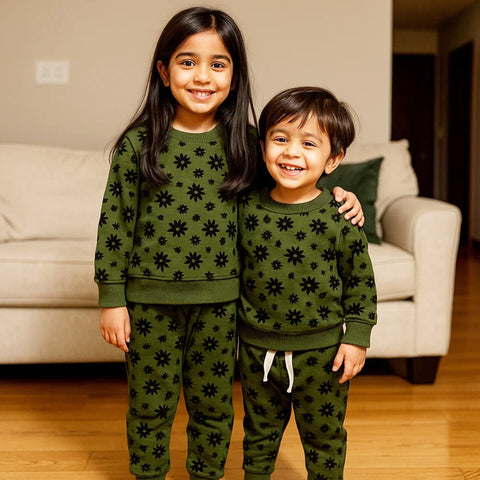Z Kids - 2 Pieces - Suit Set - Parrot - Flowers - 25