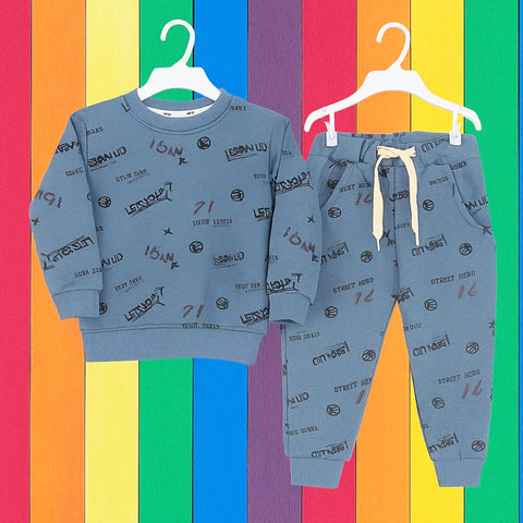 Z Kids - 2 Pieces - Suit Set - Blue - Street Hero - 25