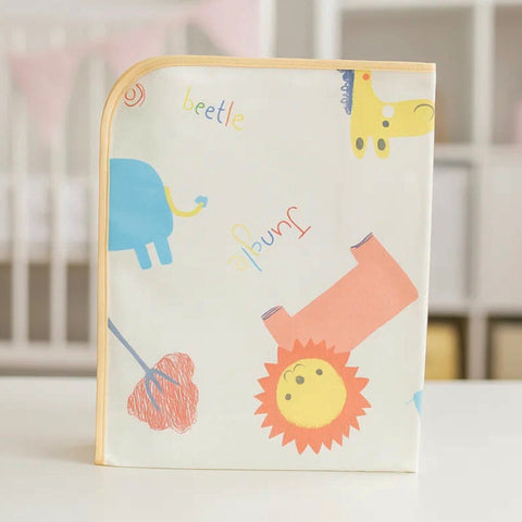 Diaper Changing Sheet - Medium - 27*19 Inches - Yellow - Jungle