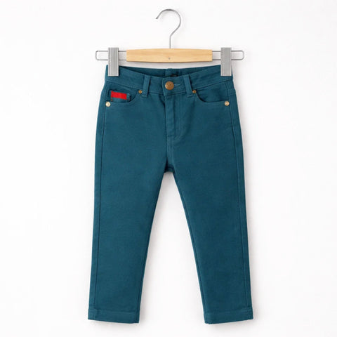 FSN - Jeans - Green - Plain - (1-5Y)