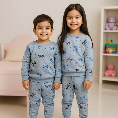 Z Kids - 2 Pieces - Suit Set - Light Blue - Butterfly - 25