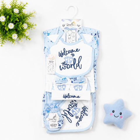 JL - Cotton Interlock - 12 Pieces - Welcome - Starter Set - Blue