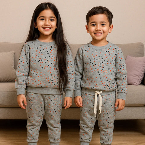 Z Kids - 2 Pieces - Suit Set - Light Grey - Polka - 25