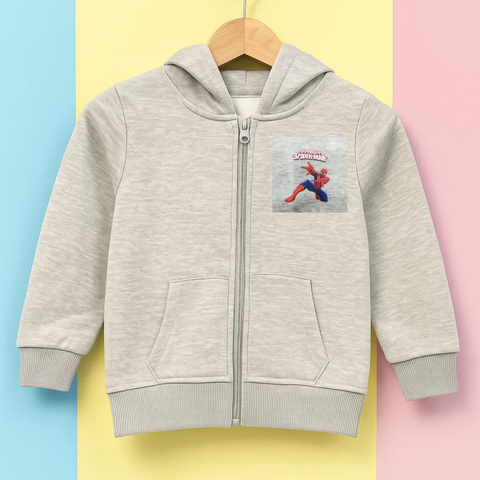 Infinity Kids - Hoodie - Light Grey - Spiderman