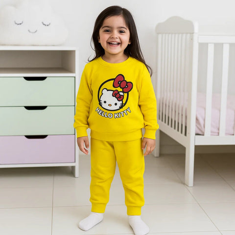 Wow - 2 Pieces - Suit Set - Yellow - Hello Kitty - 25