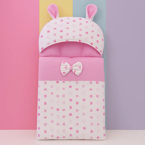 Velvet - Carry Nest - White & Pink - Bow Numbers & Star - 25