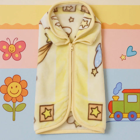 Junio Kids Single Ply - Zip Blanket - Yellow - Star Bear - 25