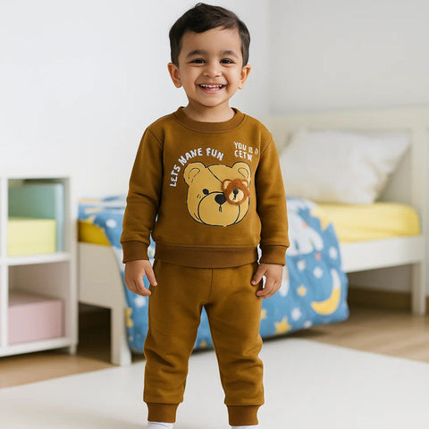 Wow - 2 Pieces - Suit Set - Brown - Fun - 25