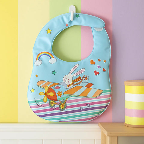 Baby Bib - Blue - Aeroplane
