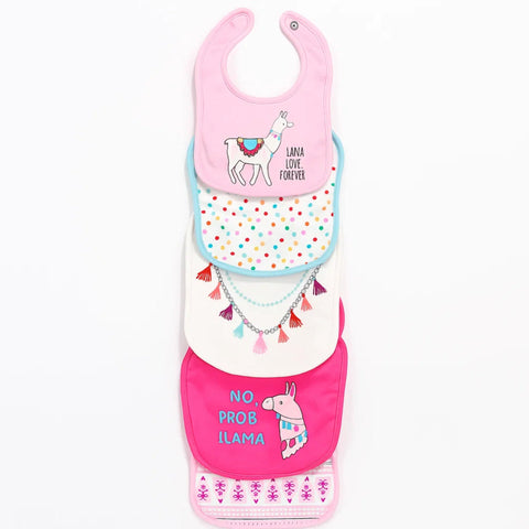 Aifeier - Pack of 5 Bibs - Girls - Theme 1