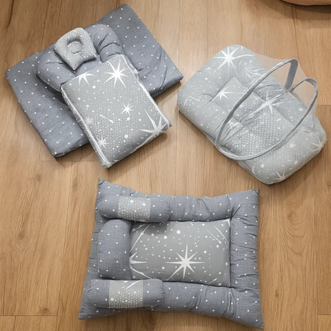 8 Pieces Bedding Set - Vol 09-25 - Grey - Sparkle