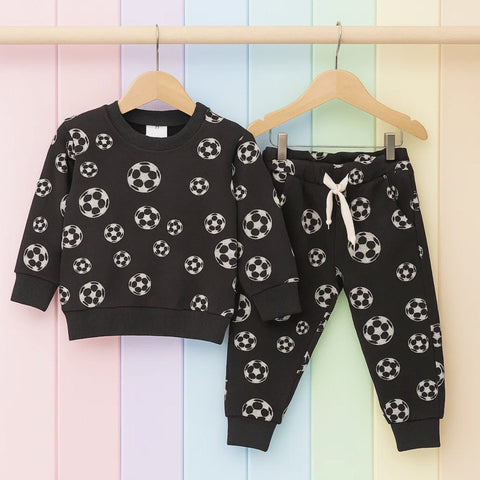 Z Kids - 2 Pieces - Suit Set - Charcoal Grey - Football - 25