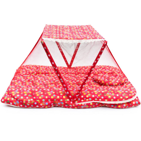 Mosquito Bed Net - Red - Polka - 26