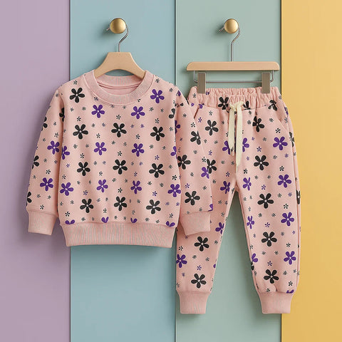 Z Kids - 2 Pieces - Suit Set - Light Pink - Flowers - 25