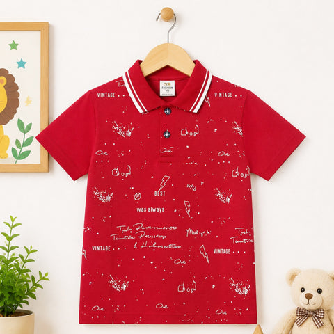 TA - Short Sleeve - Polo T-Shirt - Red - Best