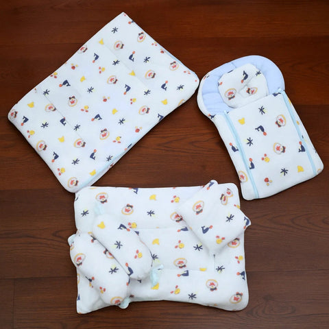 7 Pieces Velvet Bedding Set - Dolphin