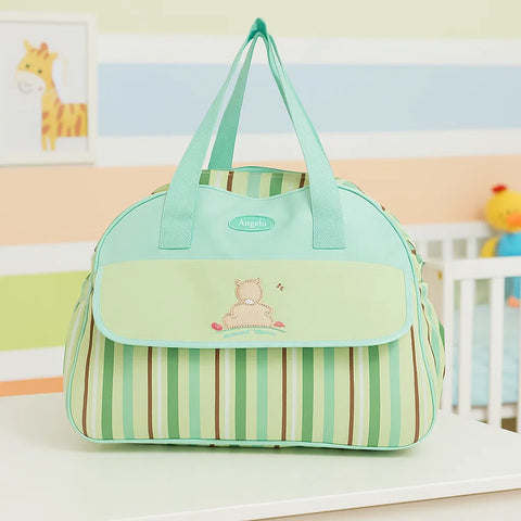 D-Shape Diaper Bag - Stripes