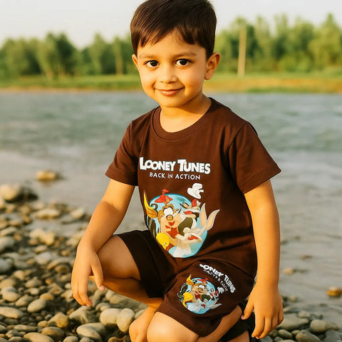 TBS_BRL - T-Shirt & Shorts - Brown - Looney Tunes