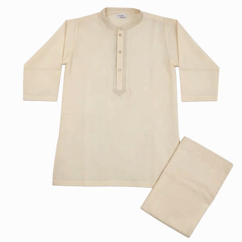 TBS - Wash N Wear - Kurta Shalwar - Cream - 26