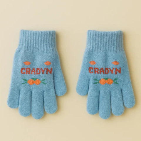 Pair of Gloves - Sky Blue - Craovn Cat - (3-5 Years)