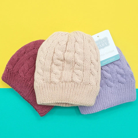 Hudson Baby - Pack of 3 Caps - Purple Pink Magenta