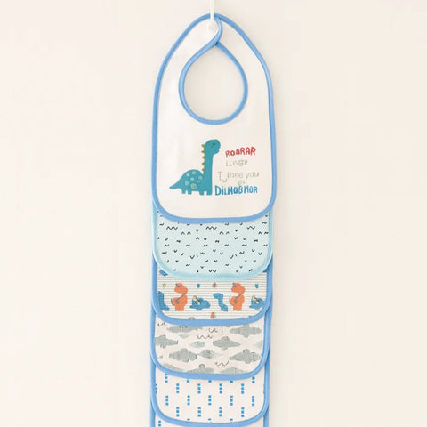 Hao Fu - Pack of 5 Bibs - Boys