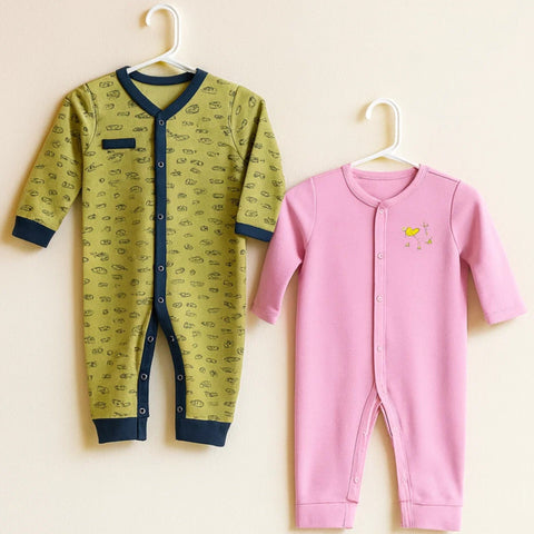 Junior's - Pack of 2 Rompers - Light Pink & Green - Love & Characters