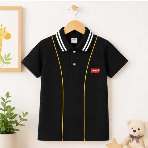 TA - Short Sleeve - Polo T-Shirt - Black - Levi