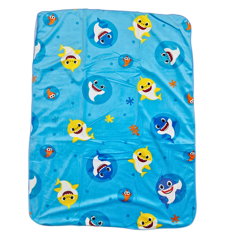 For Baby - Fur Blanket - Blue - Shark