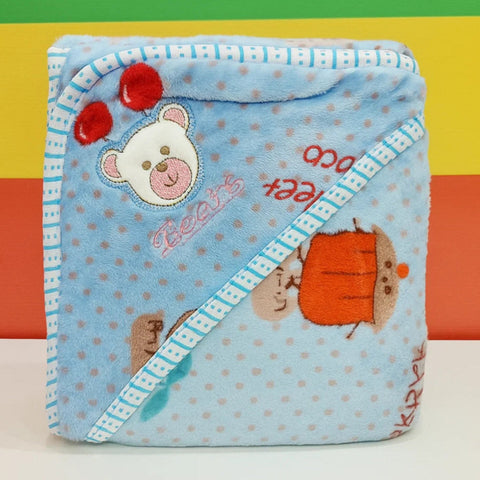 Fleece - Wrapping Sheet - Rainbow & Cherry - Blue - 25