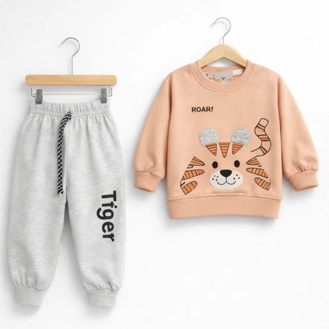 OK - 2 Pieces - Suit Set - Peach - Tiger