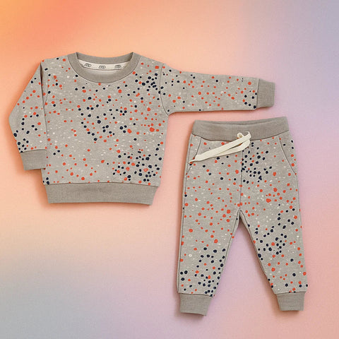 Z Kids - 2 Pieces - Suit Set - Light Grey - Polka - 25