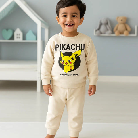 Wow - 2 Pieces - Suit Set - Off White - Pikachu - 25