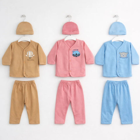 LO - Cotton - Newborn Night Suits - PBB - Transport - 26