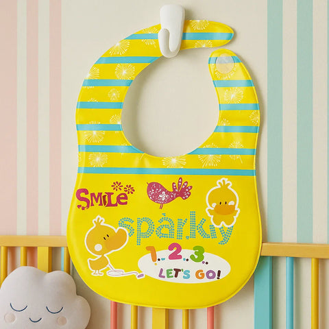 Baby Bib - Yellow - Smile