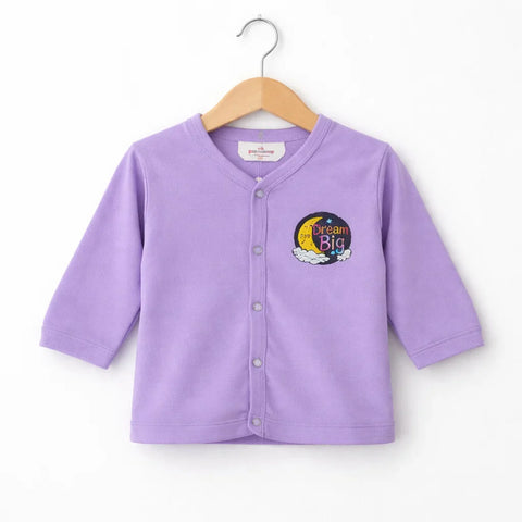 OLINI - Cotton Jersey - Night Suit - Light Purple - Dream Big