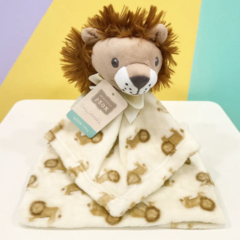 Hudson - Plush Toy Blanket - Lion - Brown