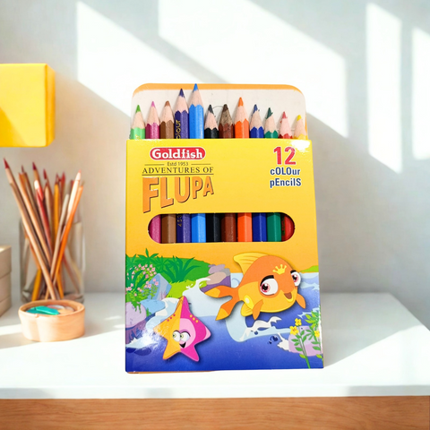 Goldfish - Pack of 12 - Color Pencils - Yellow - 0086